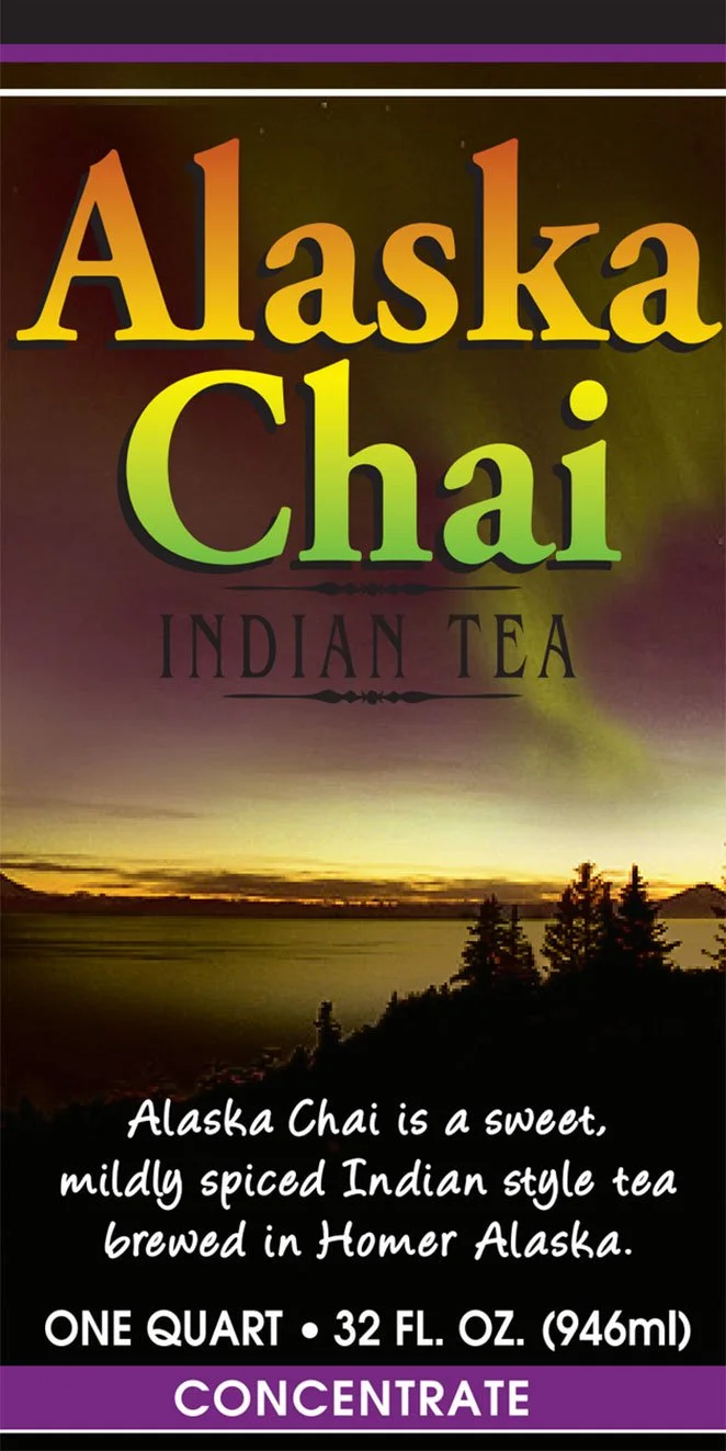 Alaska Chai concentrate label